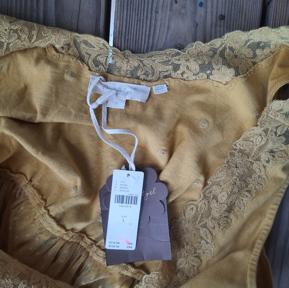 Anthropologie Forever That Girl Embroidered Babydoll Tank - Picture 6 of 6